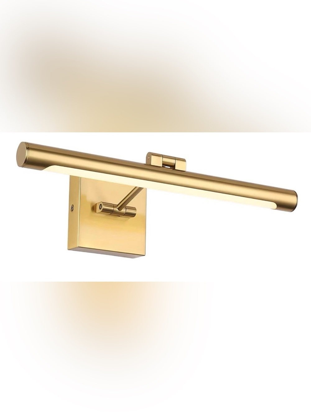 LED Picture Light Fixtures, Modern Metal Wall Lamp with Swing Arm, Hardwired